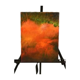 Abstract Landscape Oil Painting On Stretched Canvas Signed Edwy '91