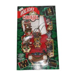 Vintage  1992 MR CHRISTMAS Holiday Carousel Calliope 6 Horse 21 Carols Musical Lights