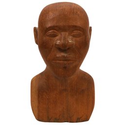 Wooden Bust Sculpture