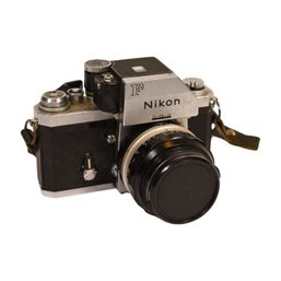Nikon F 35mm Film Camera With Rokunar Lens
