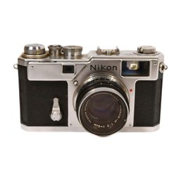 Nikon S3 Rangefinder Film Camera W/ Nippon Kogaku Nikkor-H 50mm Lens