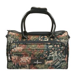 Vintage Atlantic Floral Woman's Overnight Bag Luggage Handbag