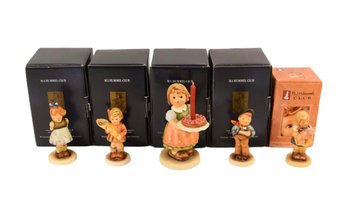 Lot Of 5 Goebel Hummel Porcelain Figurines With Boxes