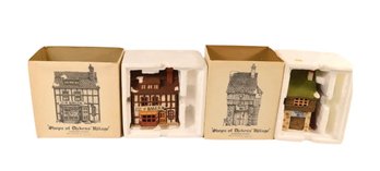 Department 56 Hand Painted Porcelain Figurines  'Shops Of Dickens Village' - 2 Total