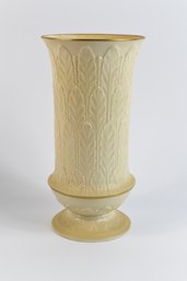 Lenox Accents Vintage Porcelain Feathered Vase