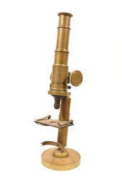 Vintage Brass Compound Microscope