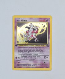 Pokemon Mr. Mime First Edition Holo Card 6/64