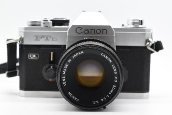 Canon FTb-QL Vintage Film Camera With Cannon 50mm Lens