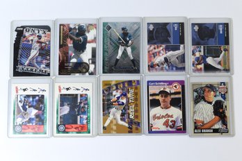 Alfonso Soriano Curt Schilling Mike Piazza MLB Baseball Cards - 10 Total