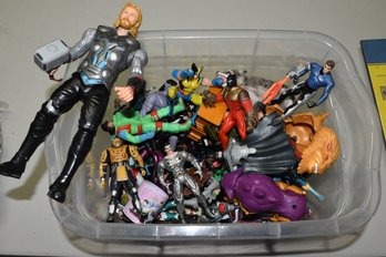 Large Lot Of Marvel Action Figures