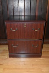 Wooden 2 Drawer Filing Cabinet With Key