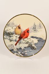 The Lenox Four Seasons Collector's Plate 'Cardinals In Winter'