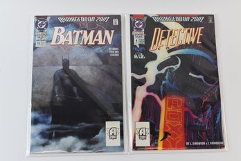 DC Comics Armageddon 2001 Batman Annual #15 & Detective Comics #4 First Print Comic Books - 2 Total