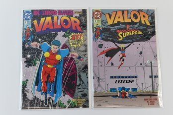 DC Comics Valor Annual #1 & Valor Vs Supergirl #2 Comic Books - 2 Total