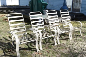 Aluminum Patio Chairs - 4 Total