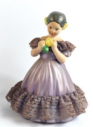 Little Girl In Dress Ceramic Figurine