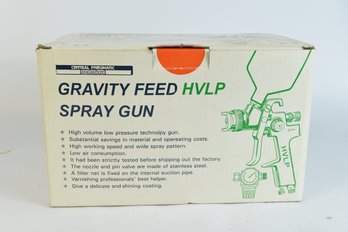 Central Pneumatic Professional Gravity Feed HVLP Paint Spray Gun