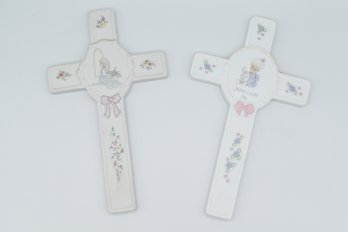 2 Precious Moments Collection Crosses