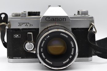 Canon FTb Film Camera With Canon FD 50mm Lens