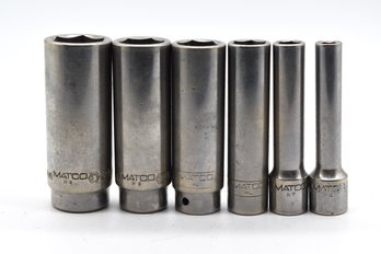 MATCO 1/4' Drive Deep Sockets - 6 Total