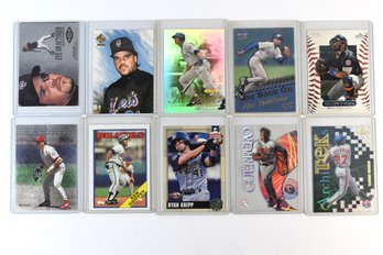 Mike Piazza Alex Rodriguez Ken Griffey & Others MLB Baseball Cards - 10 Total