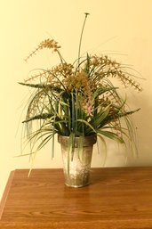 Faux Potted Plant With Weathered Pot