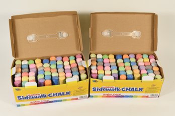 Washable Sidewalk Chalk 60pcs Bright Colors - 2 Total