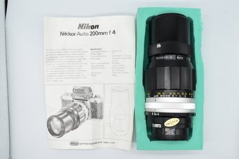 Nikon Nikkor-Q 200mm Camera Lens No. 515321