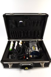 Central Pneumatic Air Brush Compressor Kit Includes Air Brush Moisture Trap & Paints