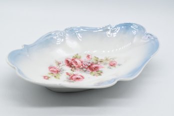 Floral Decorated Trinket Dish Made In Germany