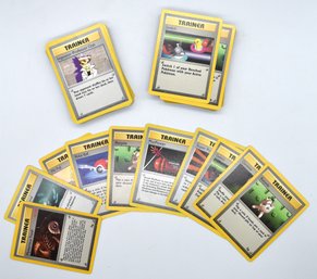 Vintage Pokemon Trainer Cards - Over 75pcs Total