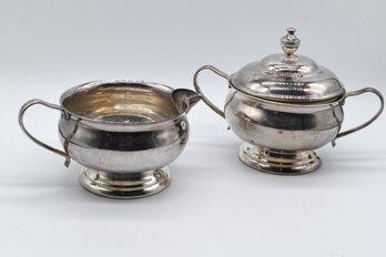 LENOX Fine Silver Plate Creamer & Sugar Bowl - 2pcs Total