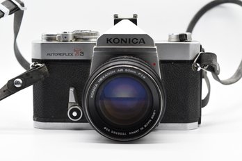 Konica AutoReflex T3 With Konica Hexanon AR 50mm Lens