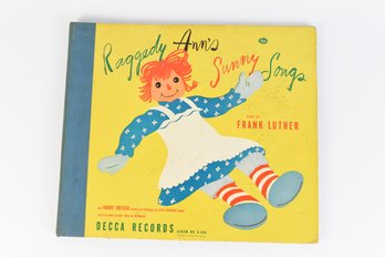 Raggedy Ann's Sunny Songs Frank Luther 1946 Decca Records Album No. A-494