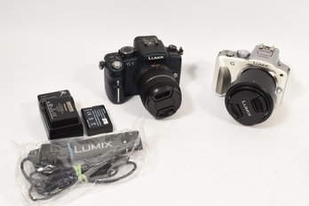 Panasonic Lumix DMC-G1 & DMC-G3 DSLR Camera With Lens - 2 Total