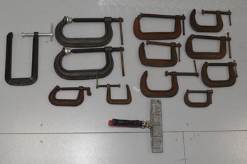 Heavy Duty C-Clamps - 12 Total