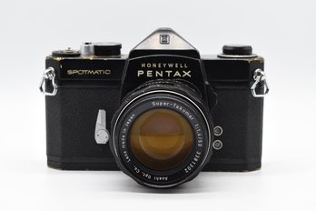 Honeywell Pentax Film Camera With Super Takumar Lens