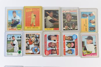Mickey Mantle Yogi Berra Hank Aaron Roger Maris Cal Ripkin MLB Baseball Trading Cards - 10 Total