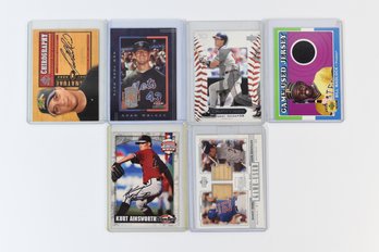 Game Used Memorabilia MLB Trading Cards  Baseball - 6 Total