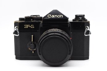 Canon F-1 Film Camera With 50mm FD Lens