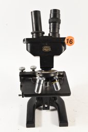 Spencer Buffalo Binocular Microscope With 3 Objectives - Missing Eyepiece