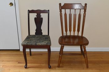 Pair Of Wooden Chairs