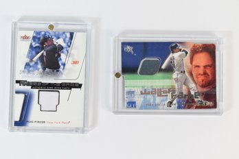 Mike Piazza Game Used Memorabilia MLB Trading Cards  Baseball - 2 Total