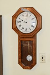 Sligh Oak Wall Reglator Clock