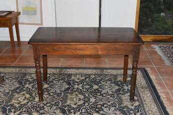 Solid Dark Wood Console Table