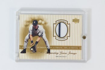 Derek Jeter UPPER DECK LEGENDS  Game Used Memorabilia MLB Trading Baseball Card