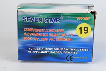 Seven Star FX-100 Coverts 220V/240V To 110v/120v