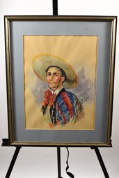 Framed Watercolor On Paper By Ann L Vance Signed A.E. Dyer