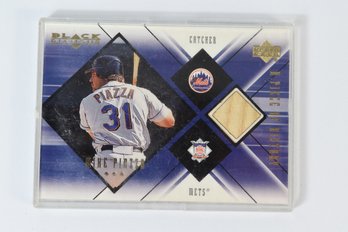 Mike Piazza Game Used Memorabilia MLB Trading Baseball Card
