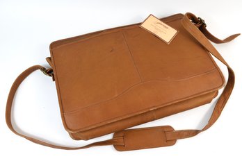 Jacara Collection David King & Co. Leather Messenger Bag Soft Briefcase